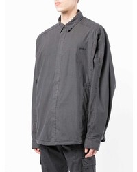 Chemise à manches longues gris foncé Juun.J