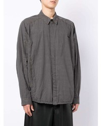 Chemise à manches longues gris foncé Juun.J