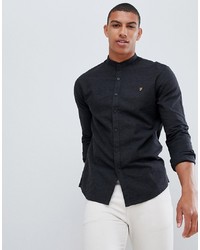 Chemise à manches longues gris foncé Farah