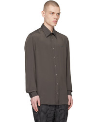 Chemise à manches longues gris foncé Vivienne Westwood