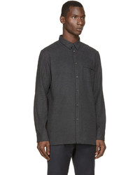 Chemise à manches longues gris foncé Helmut Lang