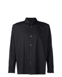 Chemise à manches longues gris foncé Homme Plissé Issey Miyake