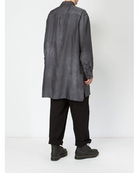 Chemise à manches longues gris foncé Yohji Yamamoto