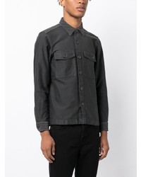 Chemise à manches longues gris foncé Tom Ford