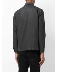 Chemise à manches longues gris foncé Tom Ford