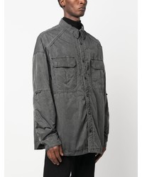 Chemise à manches longues gris foncé Juun.J