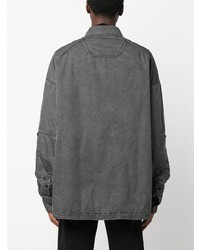 Chemise à manches longues gris foncé Juun.J