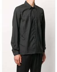 Chemise à manches longues gris foncé Undercover