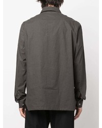 Chemise à manches longues gris foncé Rick Owens DRKSHDW