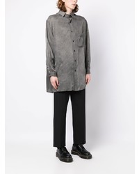 Chemise à manches longues grise Yohji Yamamoto