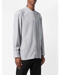 Chemise à manches longues grise Issey Miyake Men