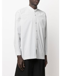 Chemise à manches longues grise Homme Plissé Issey Miyake