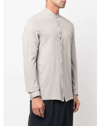 Chemise à manches longues grise Dell'oglio