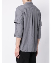 Chemise à manches longues grise Comme des Garcons Homme Deux