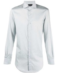 Chemise à manches longues grise Emporio Armani