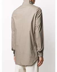 Chemise à manches longues grise Rick Owens