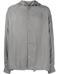 Chemise à manches longues grise Giorgio Armani