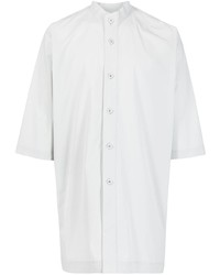 Chemise à manches longues grise Homme Plissé Issey Miyake