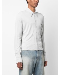 Chemise à manches longues grise MM6 MAISON MARGIELA