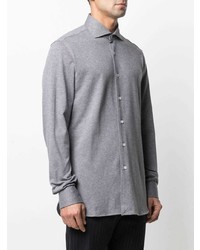 Chemise à manches longues grise Orian
