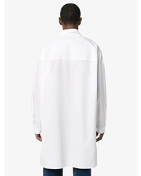 Chemise à manches longues imprimée blanche et noire Yohji Yamamoto