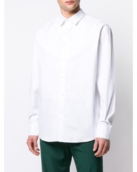 Chemise à manches longues imprimée blanche Kenzo