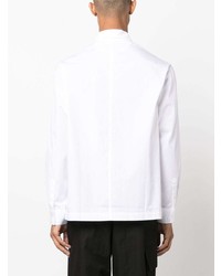 Chemise à manches longues imprimée blanche Jacquemus