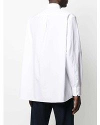 Chemise à manches longues imprimée blanche Valentino