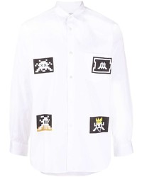 Chemise à manches longues imprimée blanche Comme Des Garcons SHIRT