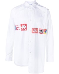 Chemise à manches longues imprimée blanche Comme Des Garcons SHIRT