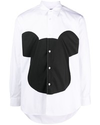 Chemise à manches longues imprimée blanche Comme Des Garcons SHIRT