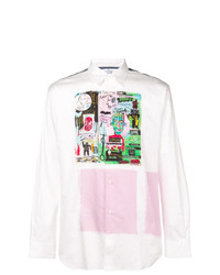 Chemise à manches longues imprimée blanche Comme Des Garcons SHIRT