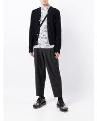 Chemise à manches longues imprimée blanche Comme des Garcons Homme Deux