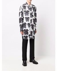 Chemise à manches longues imprimée blanche Comme Des Garcons Homme Plus