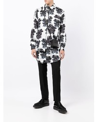 Chemise à manches longues imprimée blanche Comme Des Garcons Homme Plus