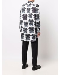 Chemise à manches longues imprimée blanche Comme Des Garcons Homme Plus