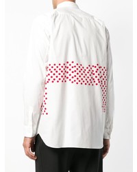 Chemise à manches longues imprimée blanche Comme Des Garcons SHIRT