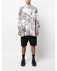 Chemise à manches longues imprimée blanche Comme Des Garcons SHIRT