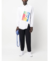 Chemise à manches longues imprimée blanche Comme Des Garcons SHIRT