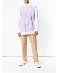 Chemise à manches longues imprimée blanche Comme Des Garcons SHIRT