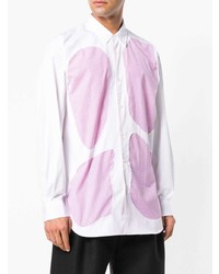 Chemise à manches longues imprimée blanche Comme Des Garcons SHIRT