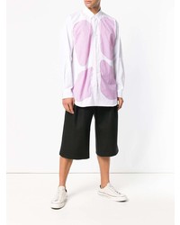 Chemise à manches longues imprimée blanche Comme Des Garcons SHIRT