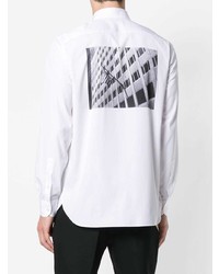 Chemise à manches longues imprimée blanche Calvin Klein 205W39nyc