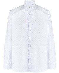 Chemise à manches longues imprimée blanche Etro