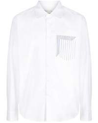 Chemise à manches longues imprimée blanche Feng Chen Wang