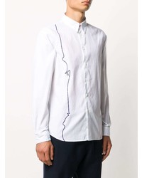 Chemise à manches longues imprimée blanche PS Paul Smith