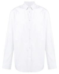 Chemise à manches longues imprimée blanche Kenzo