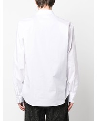 Chemise à manches longues imprimée blanche VERSACE JEANS COUTURE