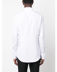 Chemise à manches longues imprimée blanche DSQUARED2