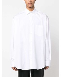 Chemise à manches longues imprimée blanche Vetements